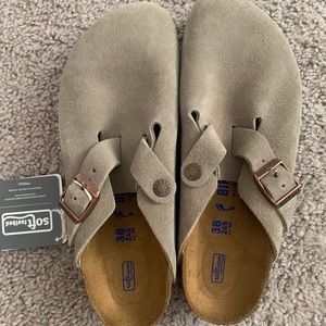 Birkenstock clog softfootbed color taupe